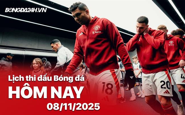 Lịch thi đấu, trực tiếp bóng đá hôm nay 8/11/2025: Tottenham vs MU