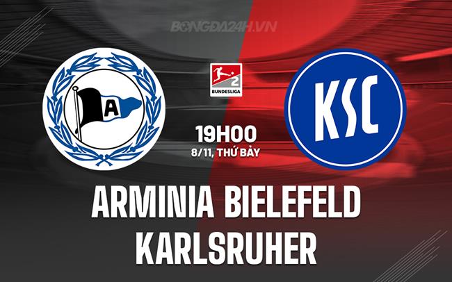 Nhận định Arminia Bielefeld vs Karlsruher 19h00 ngày 8/11 (Hạng 2 Đức 2025/26)
