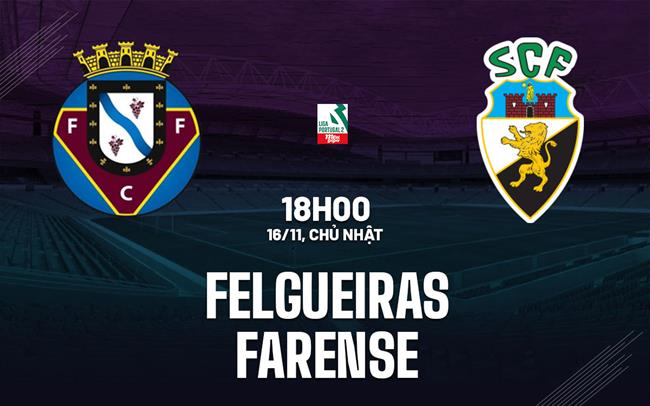 Nhận định bóng đá Felgueiras vs Farense 18h00 ngày 16/11 (Hạng 2 BĐN 2025/26)