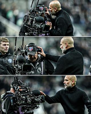 Pep Guardiola nổi nóng, va chạm với quay phim sau trận thua Newcastle 1 Pep Guardiola nổi nóng, va chạm với quay phim sau trận thua Newcastle 1