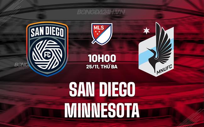 Nhận định San Diego vs Minnesota 10h00 ngày 25/11 (Nhà nghề Mỹ 2025)