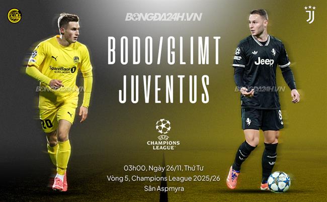 Nhận định Bodo Glimt vs Juventus (3h00 ngày 26/11): Chờ đội khách vượt khó