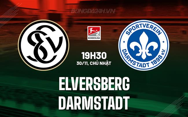 Nhận định - dự đoán Elversberg vs Darmstadt 19h30 ngày 30/11 (Hạng 2 Đức 2025/26)