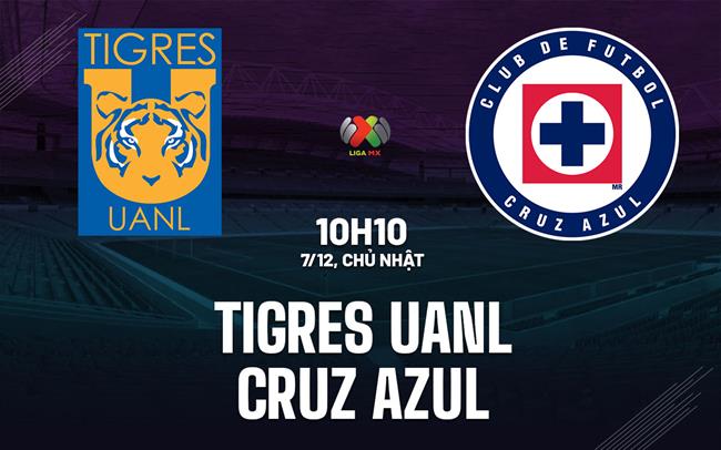 Nhận định bóng đá Tigres UANL vs Cruz Azul 10h10 ngày 7/12 (VĐQG Mexico 2025/26)