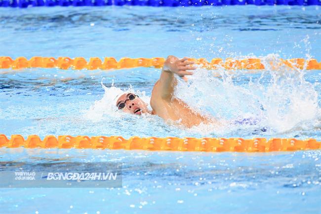 Nguyễn Huy Hoàng tuột vàng ở nội dung sở trường 400m tự do