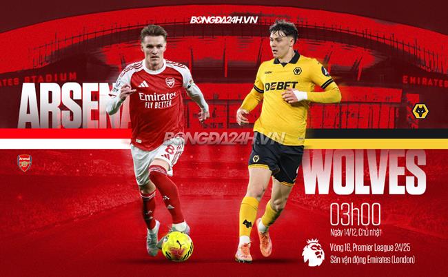 Nhận định Arsenal vs Wolves (3h00 ngày 14/12): Mở hội tại Emirates