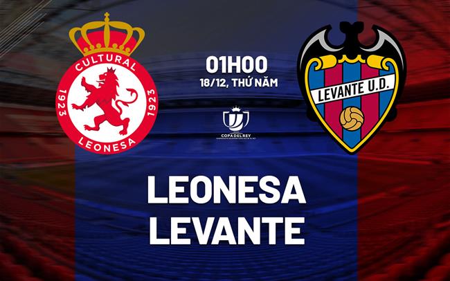 Nhận định Cultural Leonesa vs Levante 1h00 ngày 18/12 (Cúp Nhà vua TBN 2025/26)