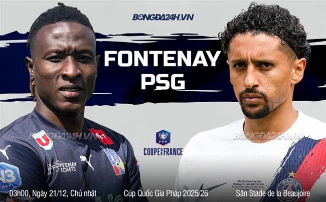 Nhận định Vendee Fontenay vs PSG (03h00 ngày 21/12): Đoạt vé dễ dàng