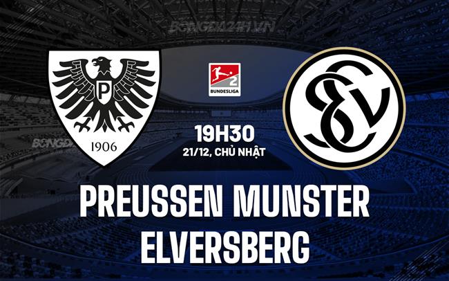 Nhận định Preussen Munster vs Elversberg 19h30 ngày 21/12 (Hạng 2 Đức 2025/26)
