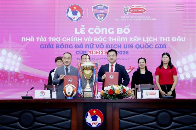 Công bố Nhà tài trợ chính và lịch thi đấu giải U19 Nữ Quốc gia 2026