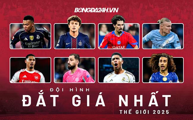 Đội hình cầu thủ đắt giá nhất thế giới năm 2025