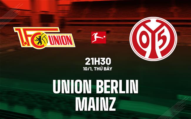 Nhận định bóng đá Union Berlin vs Mainz 21h30 ngày 10/1 (Bundesliga 2025/26)