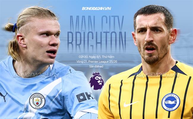 Nhận định Man City vs Brighton (2h30 ngày 8/1): Chủ nhà đòi nợ