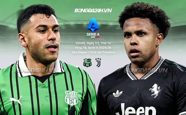Nhận định Sassuolo vs Juventus (02h45 ngày 7/1): Lão bà vượt khó