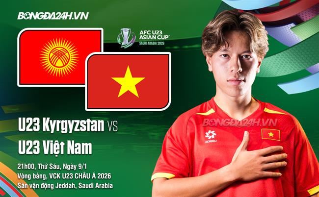 Nhận định U23 Việt Nam vs U23 Kyrgyzstan (21h00 ngày 9/1): Định đoạt tấm vé sớm