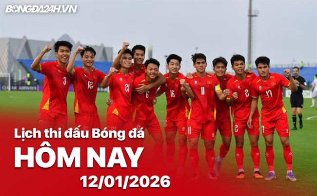 Lịch thi đấu, trực tiếp bóng đá hôm nay 12/01/2026: U23 Saudi Arabia - U23 Việt Nam