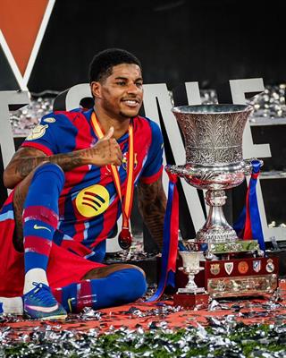 Marcus Rashford lên tiếng sau danh hiệu đầu tiên cùng Barcelona 1