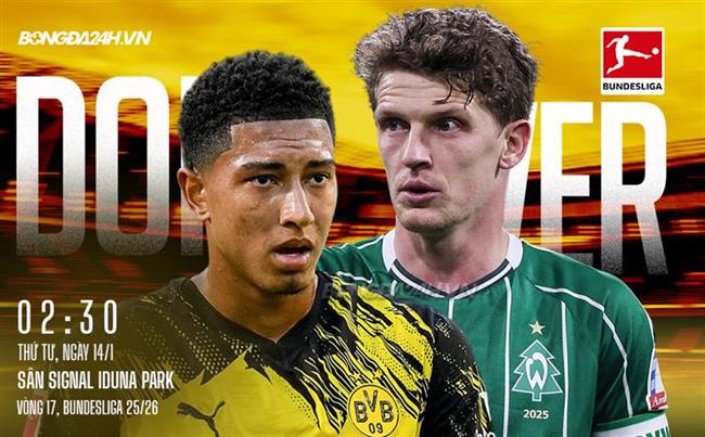 Nhận định Dortmund vs Werder Bremen (2h30 ngày 14/1): Nỗ lực giành 3 điểm