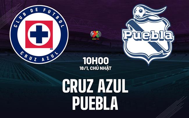 Nhận định bóng đá Cruz Azul vs Puebla 10h05 ngày 18/1 (VĐQG Mexico 2025/26)