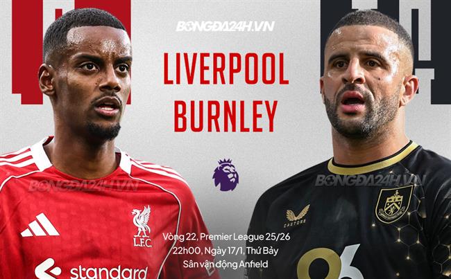 Nhận định Liverpool vs Burnley (22h00 ngày 17/1): Cố gắng cắt chuỗi hòa