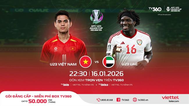 U23 Việt Nam vs U23 UAE link xem trực tiếp hôm nay
