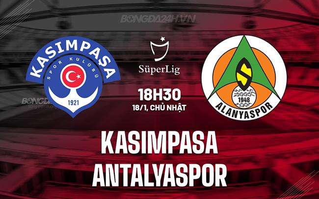 Nhận định Kasımpasa vs Antalyaspor 18h30 ngày 18/1 (VĐQG Thổ Nhĩ Kỳ 2025/26)
