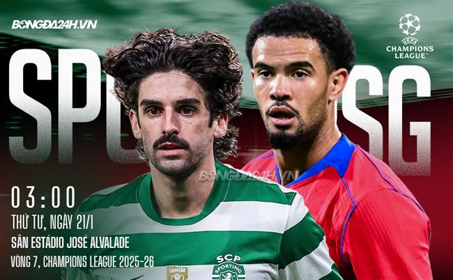 Nhận định Sporting Lisbon vs PSG (3h00 ngày 21/1): Chờ đội khách vượt khó