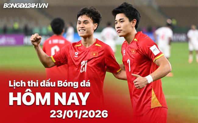 Lịch thi đấu, trực tiếp bóng đá hôm nay 23/01/2026: U23 Hàn Quốc vs U23 Việt Nam