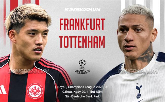 Nhận định Eintracht Frankfurt vs Tottenham (03h00 ngày 29/1): Chốt hạ top 8