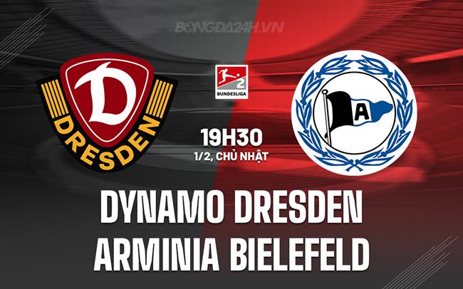 Nhận định Dynamo Dresden vs Arminia Bielefeld 19h30 ngày 1/2 (Hạng 2 Đức 2025/26)