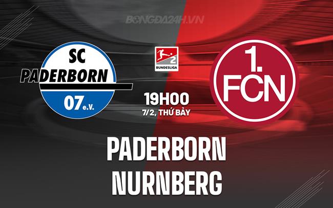 Nhận định - dự đoán Paderborn vs Nurnberg 19h00 ngày 7/2 (Hạng 2 Đức 2025/26)