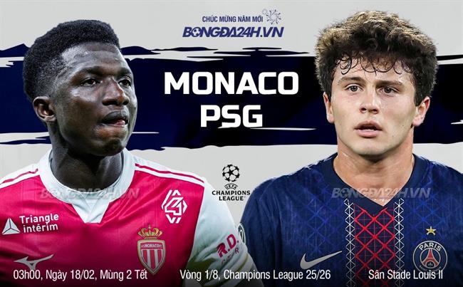 Nhận định Monaco vs PSG (3h00 ngày 18/2): Khó cho chủ nhà