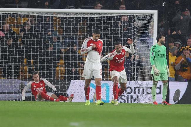 Arsenal lập kỷ lục đáng quên sau màn sụp đổ trước Wolves