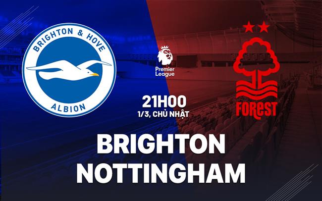 Nhận định Brighton vs Nottingham 21h00 ngày 1/3 (Premier League 2025/26)