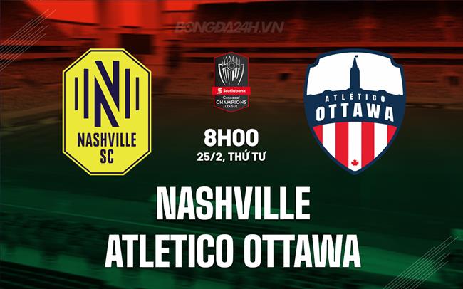 Nhận định Nashville vs Atletico Ottawa 8h00 ngày 25/2 (Concacaf Champions Cup 2026)