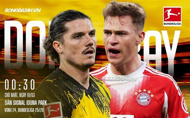 Nhận định Dortmund vs Bayern Munich (0h30 ngày 1/3): Bước ngoặt trong cuộc đua vô địch