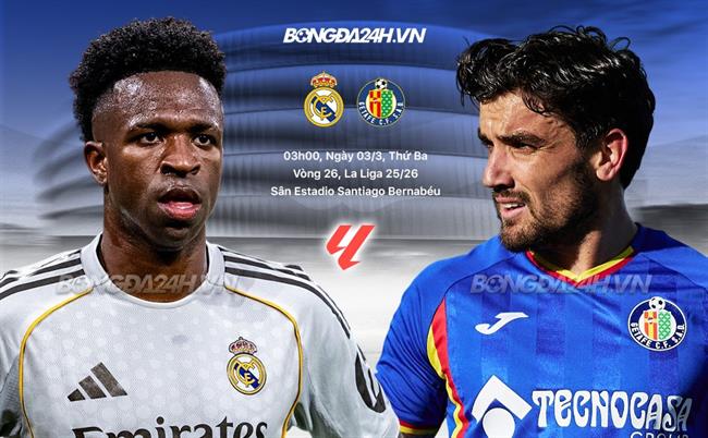 Nhận định Real Madrid vs Getafe (3h00 ngày 3/3): Mệnh lệnh 3 điểm