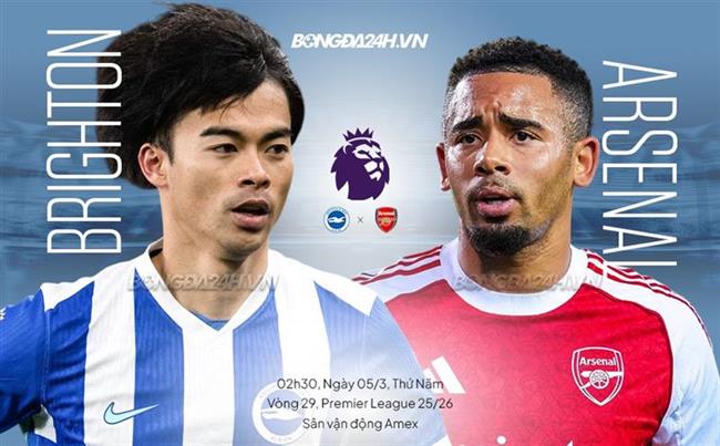 Nhận định Brighton vs Arsenal (2h30 ngày 5/3): Củng cố ngôi đầu