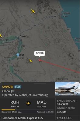 Chuyên cơ của Cristiano Ronaldo đã rời khỏi Saudi Arabia 1