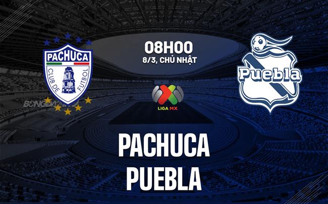 Nhận định bóng đá Pachuca vs Puebla 8h00 ngày 8/3 (VĐQG Mexico 2025/26)