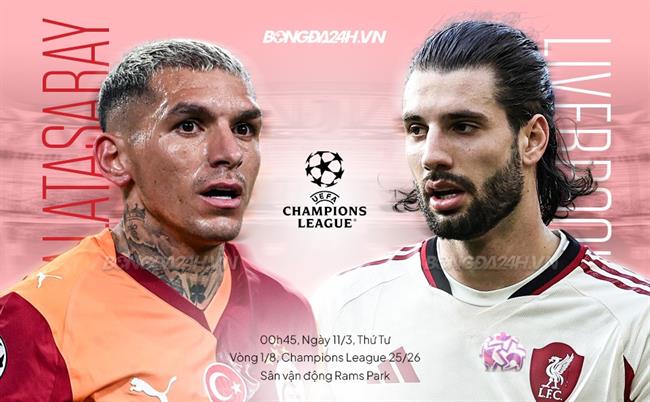 Nhận định Galatasaray vs Liverpool (0h45 ngày 11/3): Đòi nợ được không?