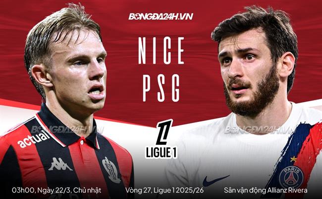 Nhận định Nice vs PSG 03h00 ngày 22/3 (Ligue 1 2025/26)