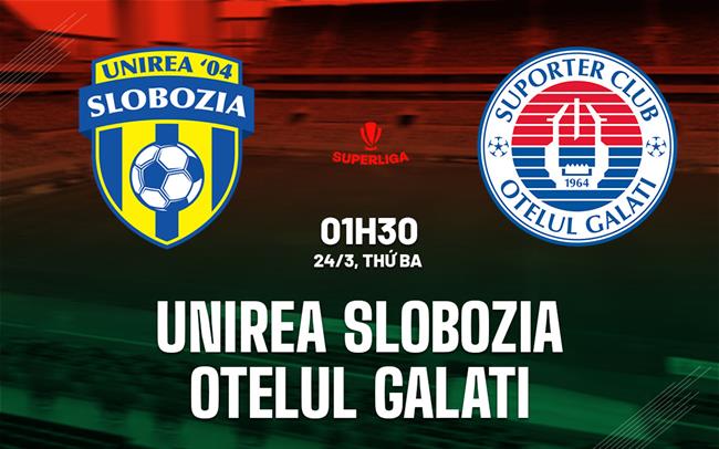 Nhận định Unirea Slobozia vs Otelul Galati 1h30 ngày 24/3 (VĐQG Romania 2025/26)