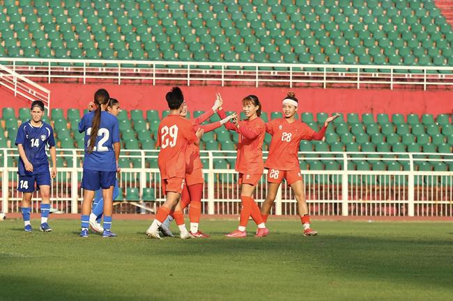 U20 nữ Việt Nam thắng đậm U20 Uzbekistan
