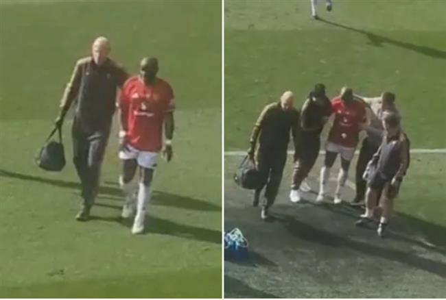 Louis Saha rời sân trong đau đớn vì sút hụt 