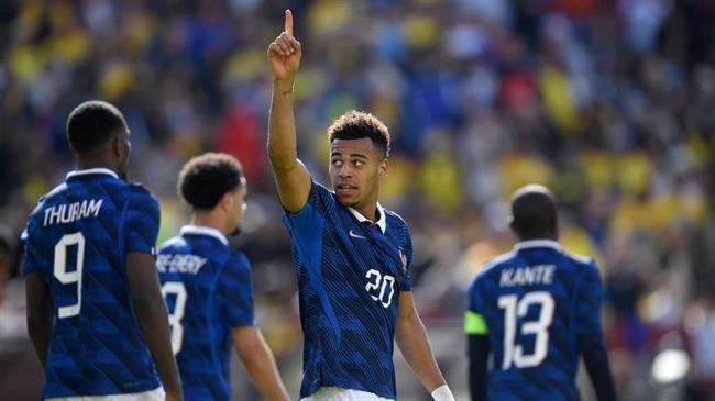 Doue tỏa sáng với cú đúp, Pháp dễ dàng hạ Colombia