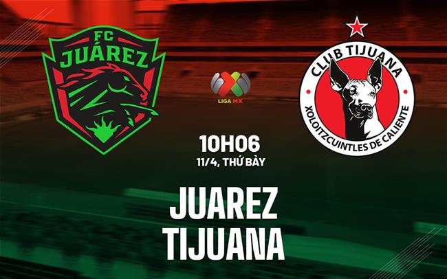 Nhận định bóng đá Juarez vs Tijuana 10h06 ngày 11/4 (VĐQG Mexico 2025/26)