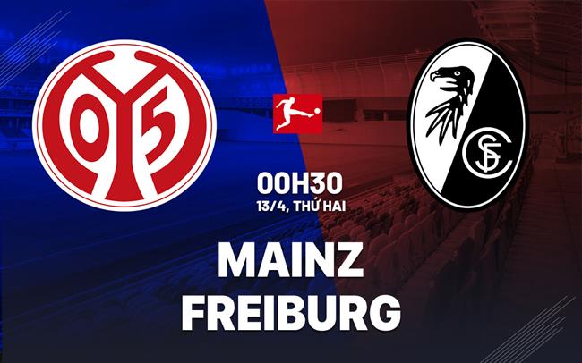 Nhận định bóng đá Mainz vs Freiburg 0h30 ngày 13/4 (Bundesliga 2025/26)