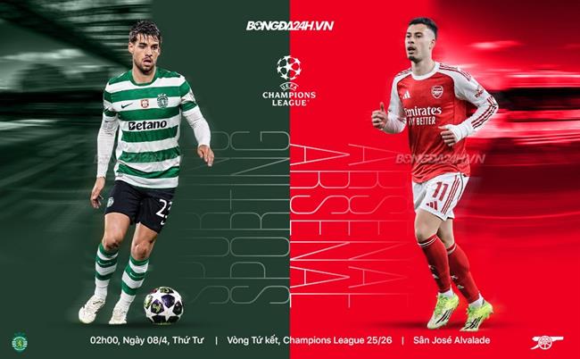 Nhận định Sporting vs Arsenal (02h00 ngày 8/4): Chuyến đi giông bão