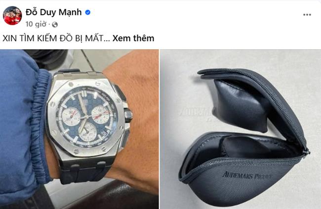 Duy Mạnh mất đồng hồ hiệu trị giá hơn 1 tỷ đồng 1